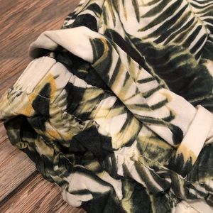 Palm Leaf Flowy Pants